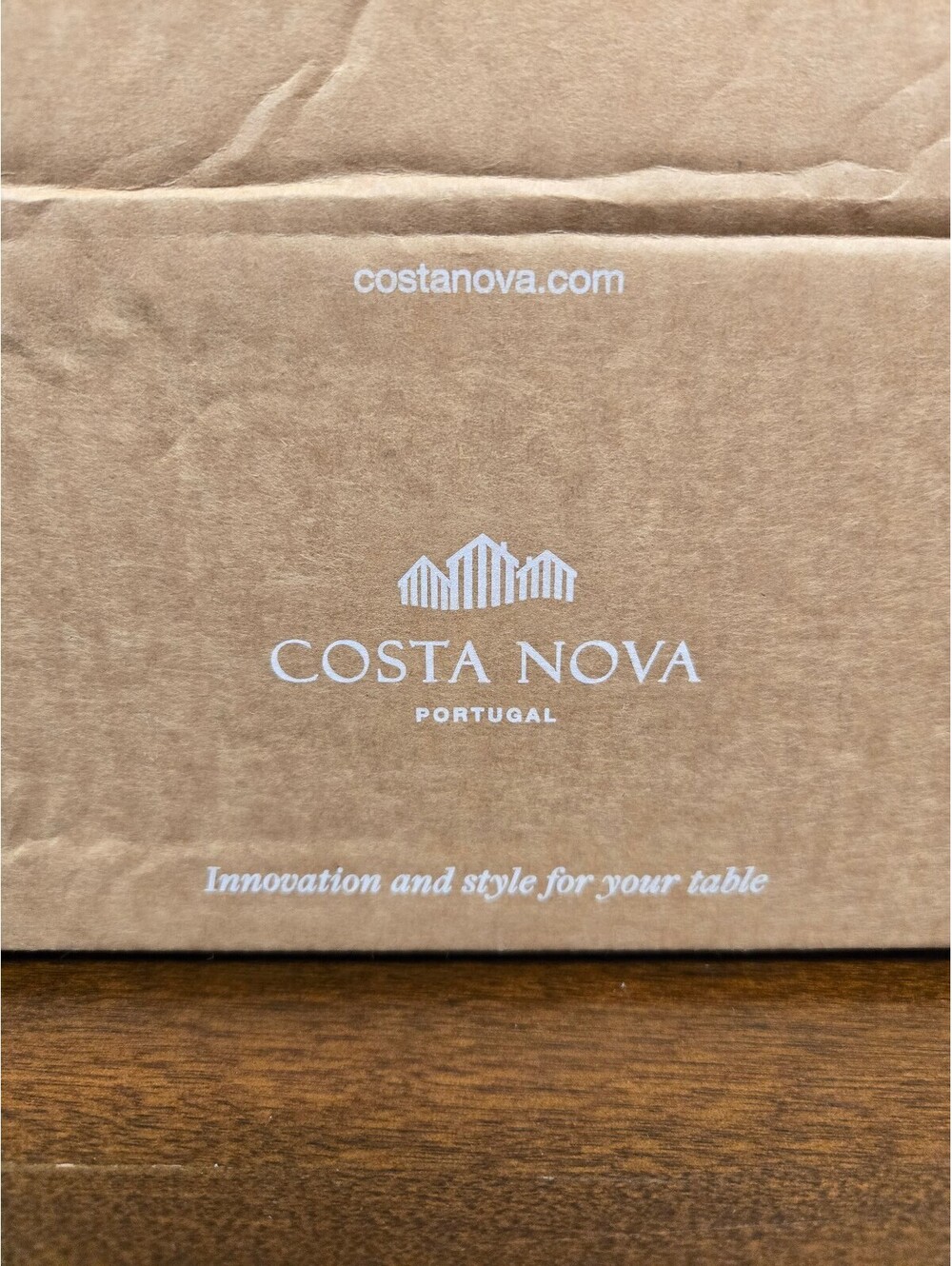 Costa Nova Pearl White Dinner Plates Set of 4 11.25" Stoneware Portugal